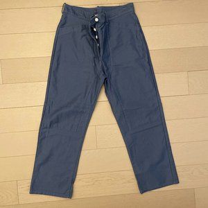 Caron Callahan Blue Straight-leg Pants